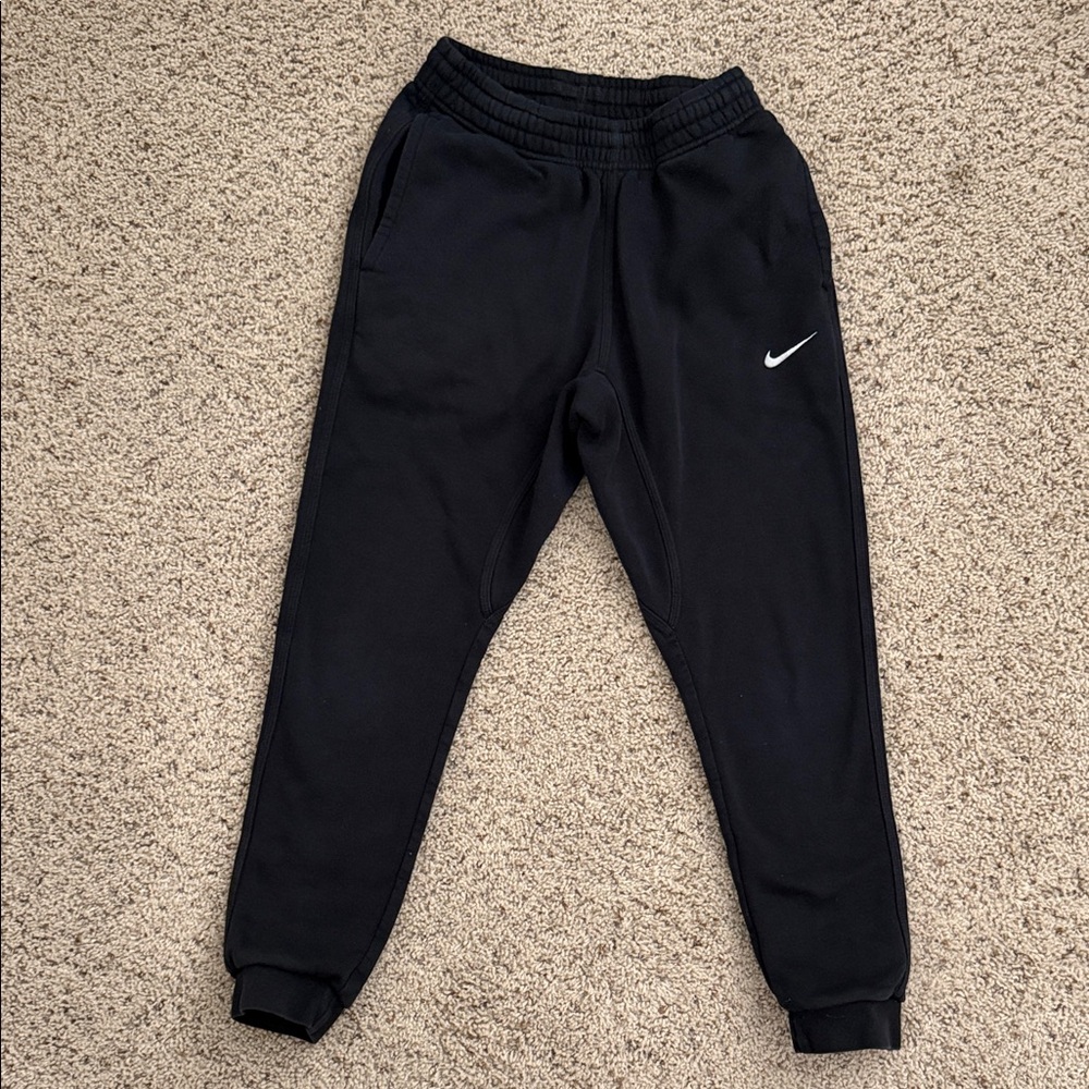 Nike Black Sweatpants with White Logo